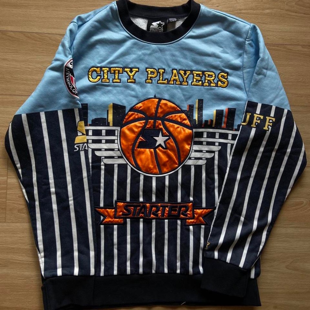 Vintage Starter Fly City Player Crewneck